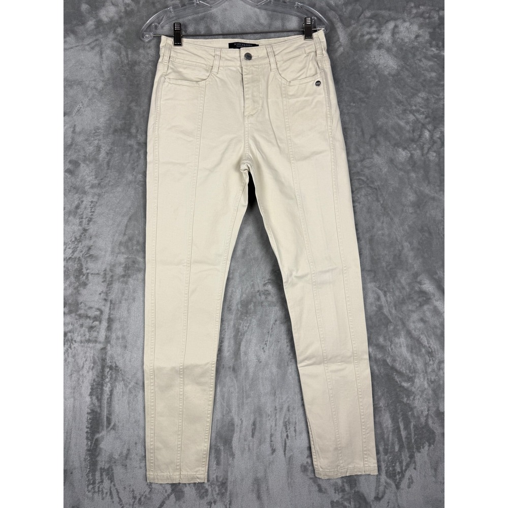 Scotch & Soda Maison Scotch Expedition Express Skinny Seamed Pants Cream 27/32